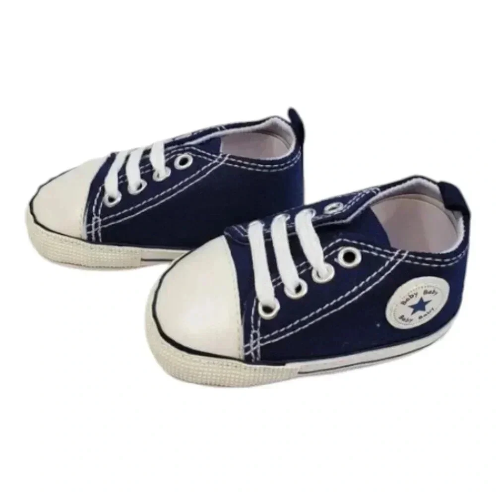 Infant size 6 Navy Blue Soft Sole Baby Shoes baby sneakers for girl and boy